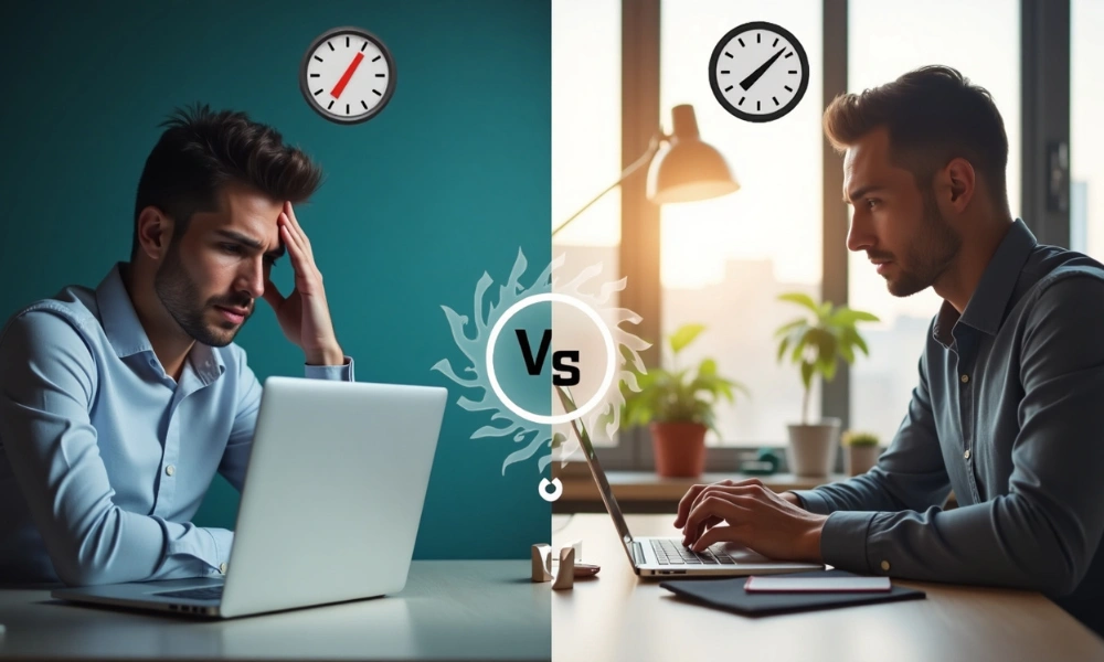 Business owner vs SEO expert side-by-side.